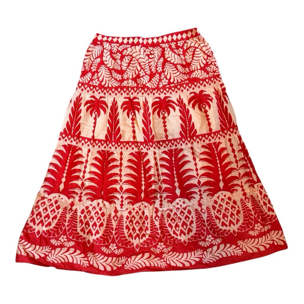 FARM Rio x Anthropologie Paradise Tiered Skirt L